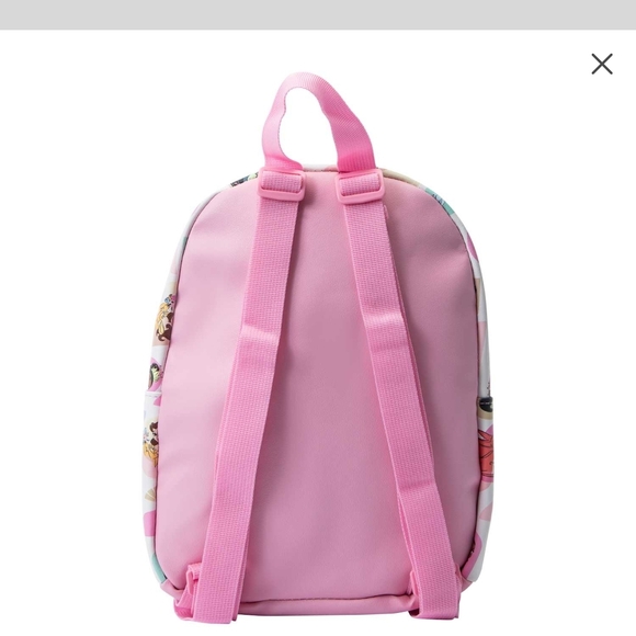 Disney Princesses Character Print Mini Backpack - Pink and Cream - Picture 3 of 7